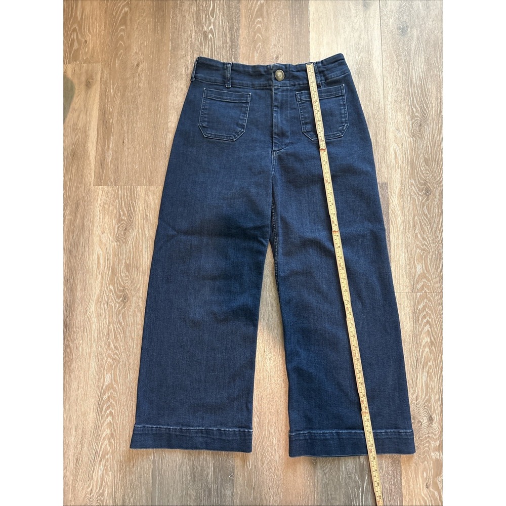Maeve Colette Crop High-Rise Wide-Leg Jeans Size 30 Anthropologie - Picture 13 of 15